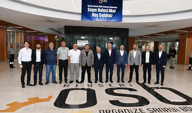 OSB Başkanı Yalçın, Hulusi Akar'a projelerini anlattı, sanayicilerin arsa taleplerini iletti