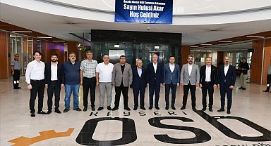 OSB Başkanı Yalçın, Hulusi Akar'a projelerini anlattı, sanayicilerin arsa taleplerini iletti