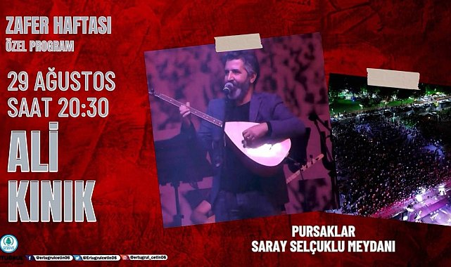 Pursaklar'da Ali Kınık konseri düzenlenecek