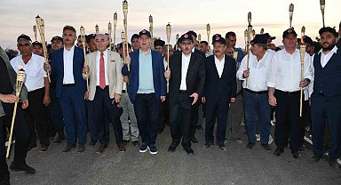 Sakarya Meydan Muharebesi'nin yıl dönümünde Mangal Dağı'ndaki meşaleli yürüyüş başladı