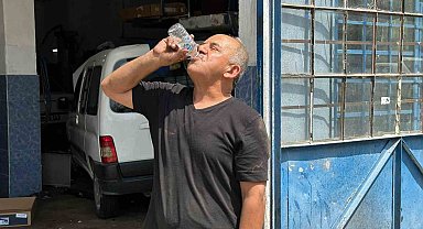 Sanayi esnafının sıcağa rağmen zorlu mesaisi