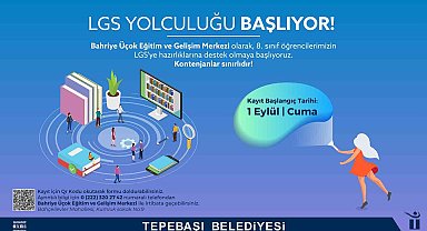 Tepebaşı Belediyesi LGS'ye hazırlanan öğrencilerin yanında