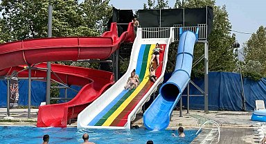 Türkiye'nin en sıcak yerinde havuz keyfi
