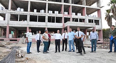 Vali Pehlivan okul inşaatlarını inceledi