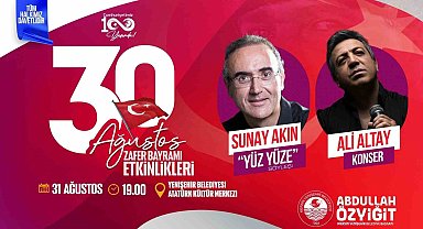 Yenişehir Belediyesi, Sunay Akın ve Ali Altay'ı Mersinlilerle buluşturuyor
