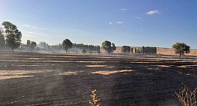 Yozgat'ta 500 dönüm buğday ekili alan 10 dakikada yandı