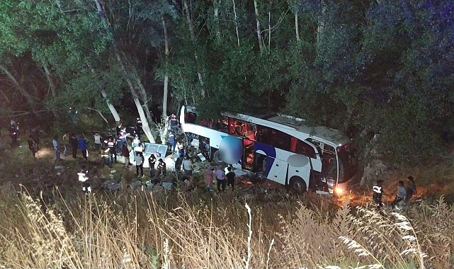 Yozgat'ta otobüs şarampole uçtu: 11 ölü, 16 yaralı