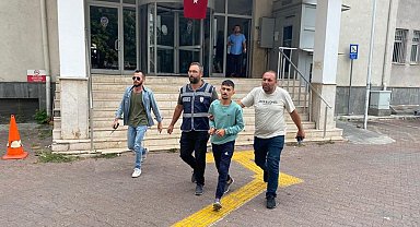 4. kattan oluklara tutunarak inip kaçmaya çalışan şahıs yakalandı