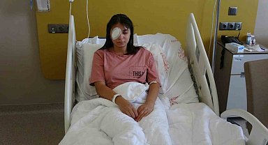 Alt yapı çalışması için açılan çukura düşen genç kız gözünden yaralandı