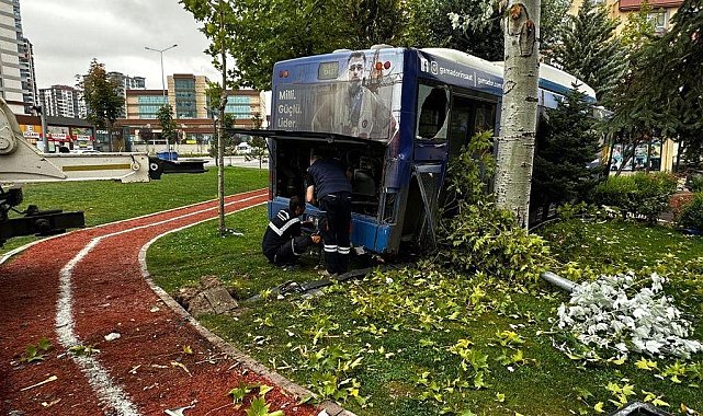 Ankara'da korkutan kaza