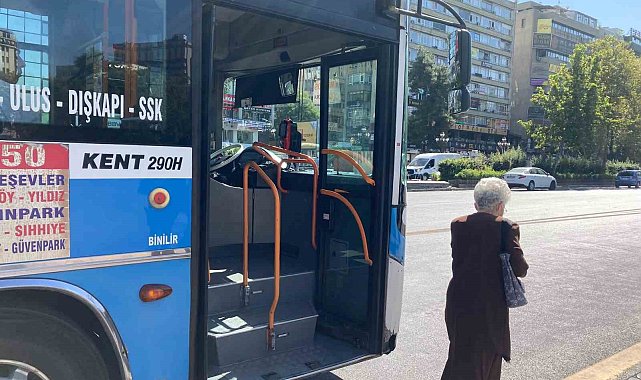 Ankara'da özel halk otobüsü şoförleri ile 65 yaş üzeri vatandaşlar karşı karşıya geldi