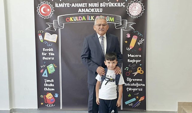 Başkan Büyükkılıç, İlmiye-Ahmet Nuri Büyükkılıç İlkokulu'nda miniklerin heyecanına ortak oldu
