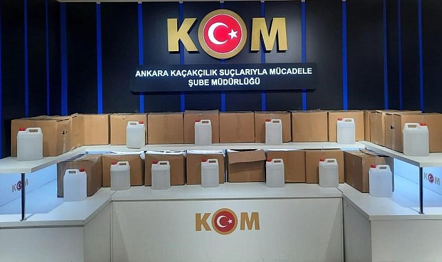 Başkent'te 258 bin liralık kaçak sigara, tütün ve etil alkol ele geçirildi