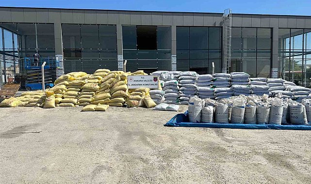 Başkentte 57 ton taklit gübre: 1 gözaltı