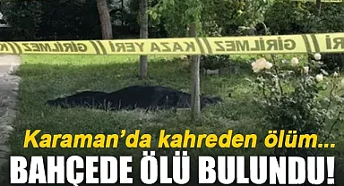 Karaman'da Bahçesinde Ölü Bulundu