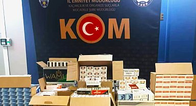 Çankırı'da binlerce kaçak makaron ele geçirildi