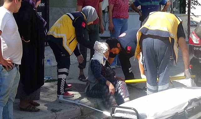 Cipin geri manevra yaparken çarptığı yaşlı kadın yaralandı