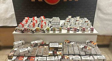 Çok sayıda kaçak ürünün ele geçirildiği operasyonda 8 kişi yakalandı