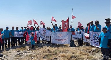Dağcılar Sivas Kongresi anısına Yıldız Dağı'na tırmandı