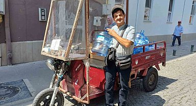 Damacana su dağıtarak sağlıklı kalıyor