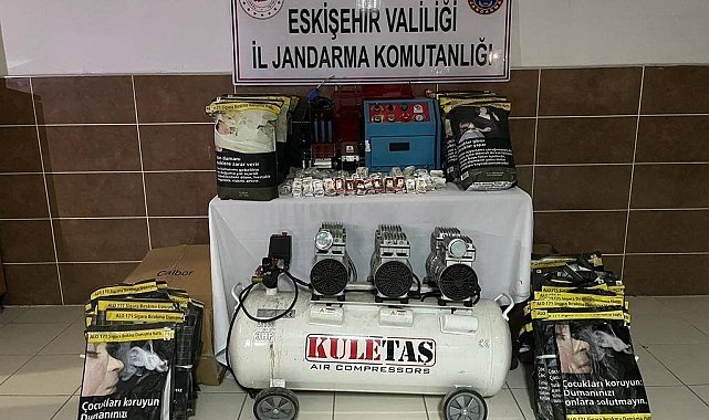 Eskişehir'de jandarma 11 kilogram kaçak tütün ele geçirdi