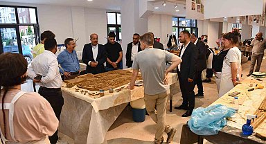 Filistin heyeti Tepebaşı'na hayran kaldı