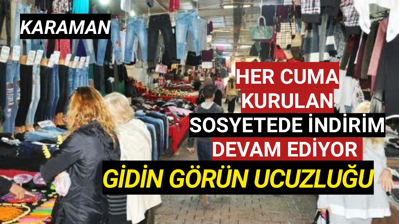 Her Cuma Kurulan Sosyete Pazarı'ndaki ucuzluk vatandaşları memnun etti.