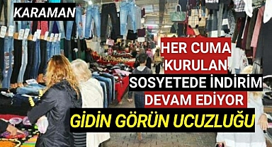 Her Cuma Kurulan Sosyete Pazarı'ndaki ucuzluk vatandaşları memnun etti.