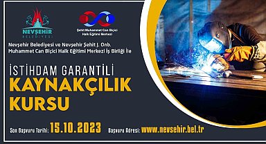 İstihdam garantili kaynakçılık kursu için başvurular başladı