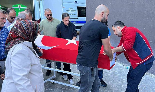 İzmir'de düşen helikopterde can veren pilotun cenazesi Eskişehir'e ulaştı