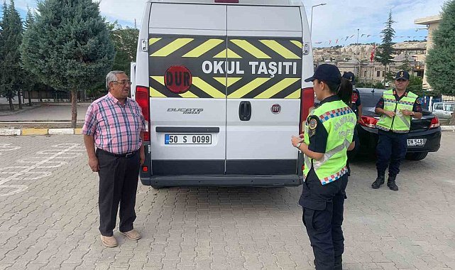 Jandarma'dan okul servislerine denetim