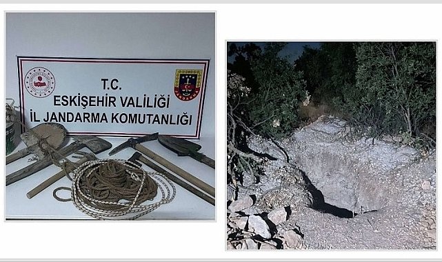 Kaçak kazı yapan şahıslar suçüstü yakalandı