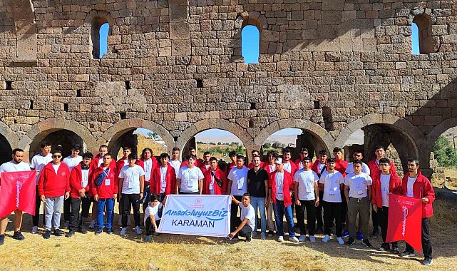 Karaman'a "Anadolu'yuz Biz" projesiyle gelen gençler kenti tanıdı
