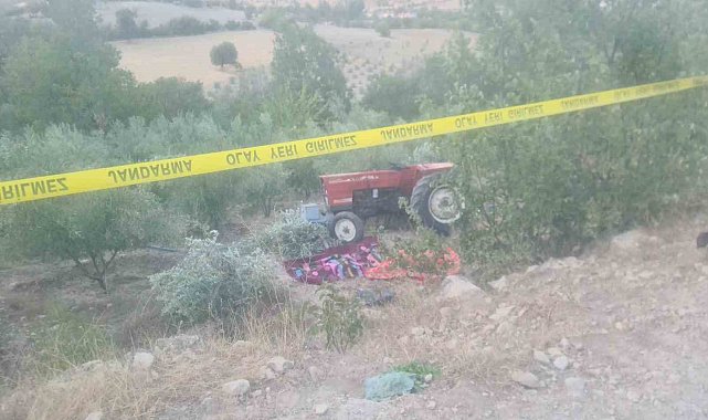 Karaman'da traktör bahçeye devrildi: 2 ölü, 1 yaralı