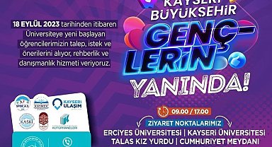 Kayseri'ye yeni gelen öğrencilere rehberlik ve danışmanlık hizmeti başladı