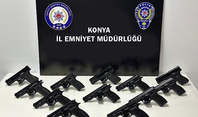 Konya'da 41 ruhsatsız silah ele geçirildi
