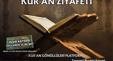 Kur'an Gönüllüleri Platformu'ndan Kur'an ziyafeti