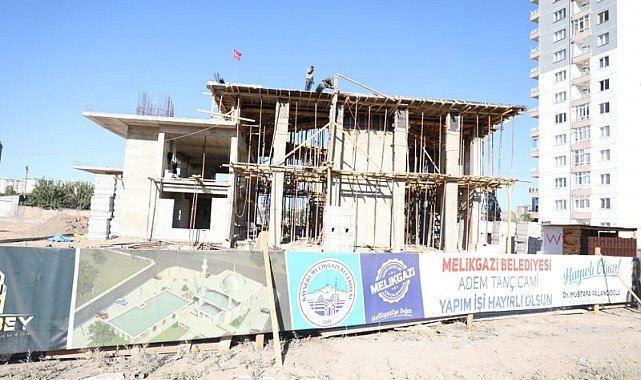 Melikgazi Belediyesi, Adem Tanç Cami'nin yapımına devam ediyor