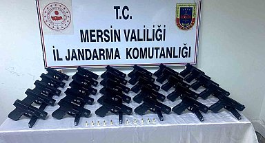 Mersin'de 30 kaçak silah ele geçirildi
