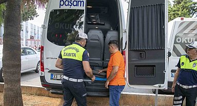 Mersin'de okul servislerine denetim