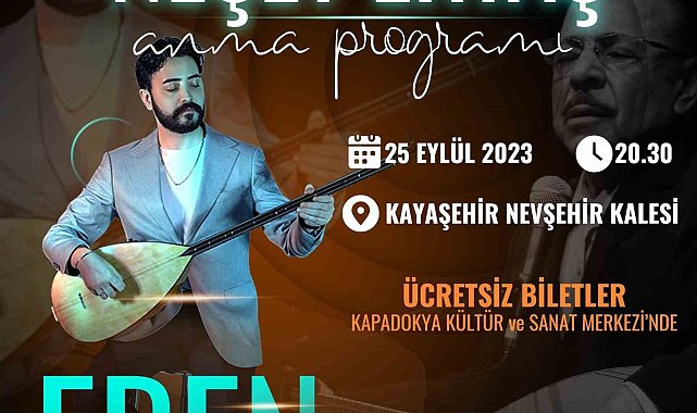 Nevşehir Kalesinde Neşet Ertaş gecesi