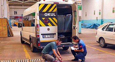Nevşehir'de okul servisleri denetlendi