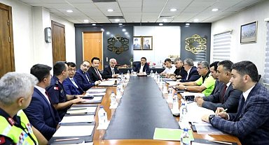 Okul Güvenliği Toplantısı, Vali Çiçek başkanlığında yapıldı