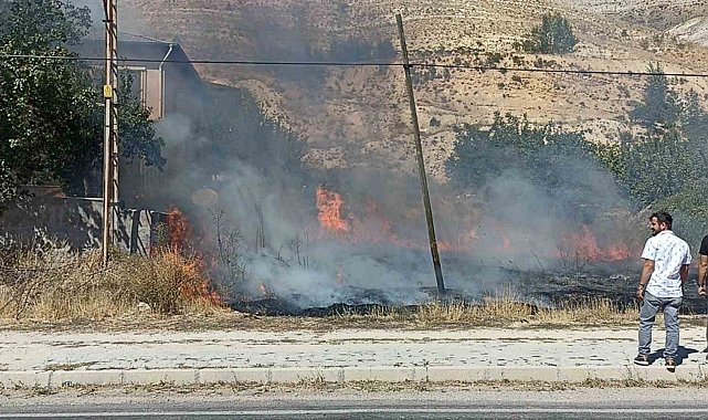 Patlayan lastik az kalsın evleri kül ediyordu