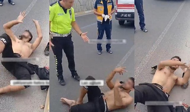 Sokak ortasında yere yatıp, farklı hareketler yapmıştı! O gençle ilgili Düzce Valiliği açıklama yaptı