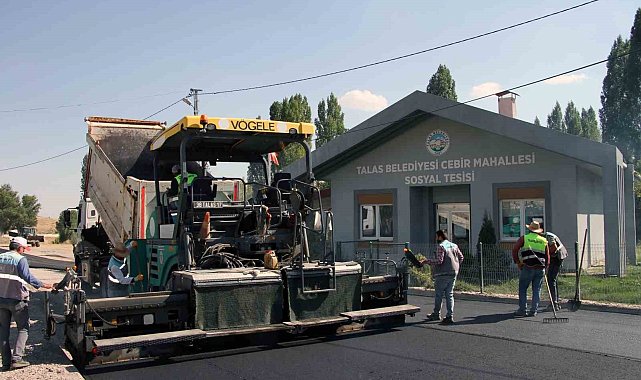 Talas Cebir'de kapsamlı asfalt çalışması
