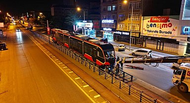 Talas Mevlana - Cumhuriyet Meydanı Raylı Sistem Hattına İlk Tramvay İndirildi