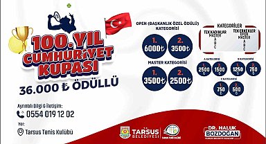 Tarsus'ta 100. Yıl Cumhuriyet Kupası başladı