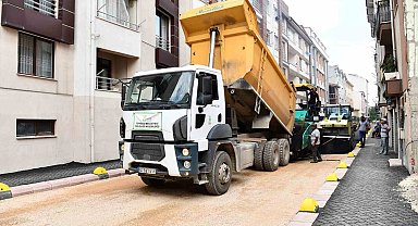 Tepebaşı'nda üstyapı çalışmaları sürüyor