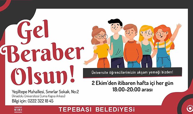 Tepebaşı'ndan öğrencilere yemek desteği